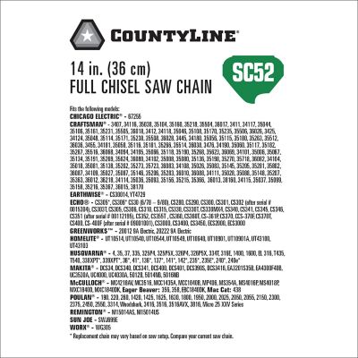 Image showing  14 in. Titanium Chainsaw Chain, 3/8 in. Pitch, 0.050 in. Gauge, 52 Drive Links