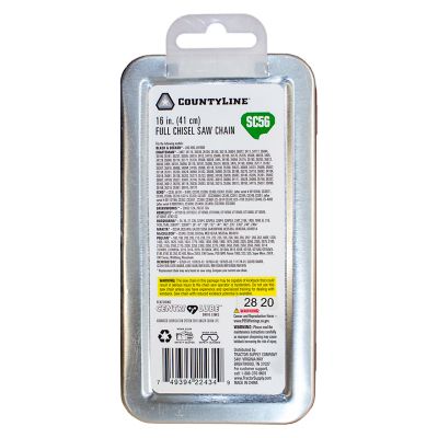 Image showing  16 in. Titanium Full-Chisel Chainsaw Chain, 3/8 in. Pitch, 0.050 in. Gauge, 56 Drive Links