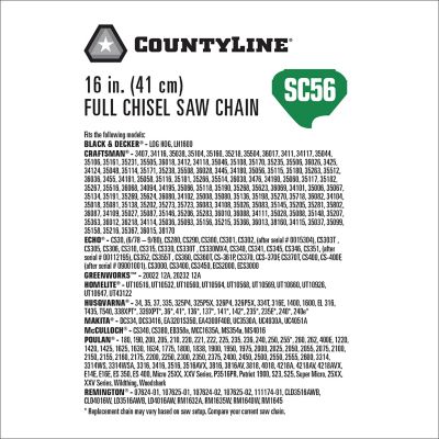 Image showing  16 in. Titanium Full-Chisel Chainsaw Chain, 3/8 in. Pitch, 0.050 in. Gauge, 56 Drive Links