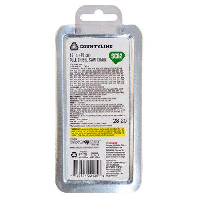 Image showing  18 in. Titanium Full-Chisel Chainsaw Chain, 3/8 in. Pitch, 0.050 in. Gauge, 62 Drive Links