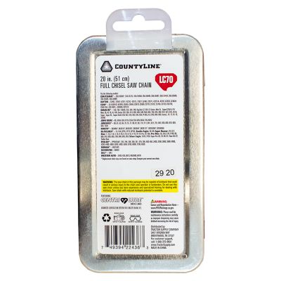 Image showing  20 in. Full-Chisel Titanium Chainsaw Chain, 3/8 in. Pitch, 0.050 in. Gauge, 70 Drive Links