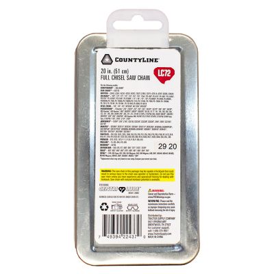 Image showing  20 in. Full-Chisel Titanium Chainsaw Chain, 3/8 in. Pitch, 0.050 in. Gauge, 72 Drive Links