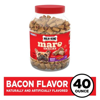 Milk-Bone MaroSnacks Small Bacon Flavor Dog Biscuit Treats, 40 oz.