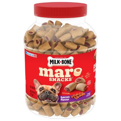 Milk-Bone MaroSnacks Small Bacon Flavor Dog Biscuit Treats, 40 oz.