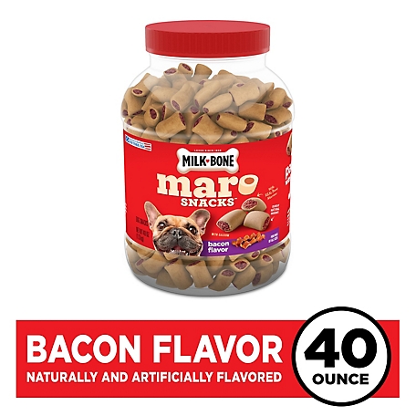Milk-Bone MaroSnacks Small Bacon Flavor Dog Biscuit Treats, 40 oz.