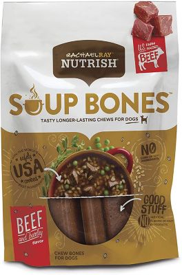 Rachael Ray Nutrish Soup Bones Beef and Barley Flavor Dog Chew Treats, 23.1 oz., 11 ct.