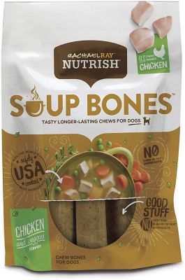 Rachael Ray Nutrish Soup Bones Chicken and Vegetables Flavor Dog Chew Treats, 23.1 oz., 11 ct.
