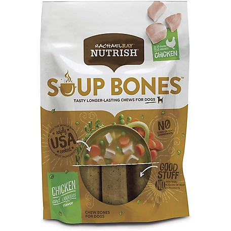 Rachael Ray Nutrish Soup Bones Chicken and Vegetables Flavor Dog Chew Treats, 23.1 oz., 11 ct.