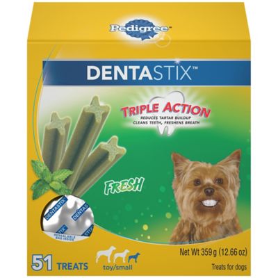 DENTASTIX Fresh Dental Care Dog Treats for Toy/Small Dogs, 51 ct.