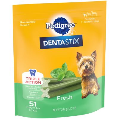 Image showing 7 th DENTASTIX Dog Treats, Fresh, Toy/Small, 51 ct.
