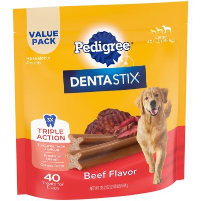 Image showing 9 th DENTASTIX Beef Flavor Dog Dental Treats, Large, 2.08 lb., 40 ct.