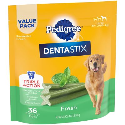Image showing 9 th DENTASTIX Fresh Flavor Dental Bones Dog Treats, Large, 36 ct.