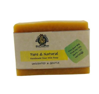Image showing  Pure and Natural Unscented Handmade Goats Milk Bar Soap