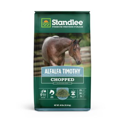 Standlee Premium Western Forage Alfalfa/Timothy Grass Hay Chopped Horse Feed, 40 lb.