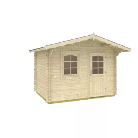 Buildings Hud-1 EZ 10'5" x 12'5" Log Garden Home Hobby Workshop Office Storage Building Hobby Greenhouses