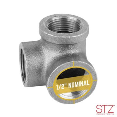 Image showing  1/2 in. Black Side Outlet Elbow