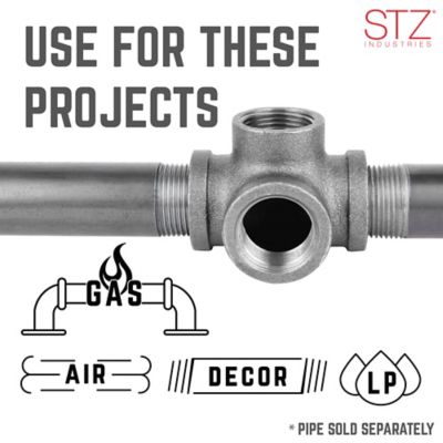 Image showing 5 th STZ 1/2 in. Black Side Outlet Tee