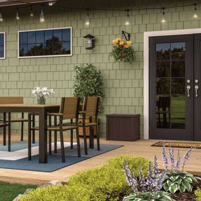 Image showing  22 gal. Resin Deck Storage Box, Brown