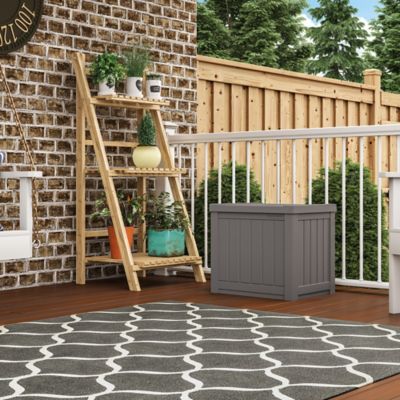 Image showing  22 gal. Resin Deck Storage Box, Stony