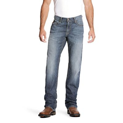 Ariat Men's Relaxed Fit Low-Rise Flame-Resistant M4 Stretch DuraLight Boundary Bootcut Jeans