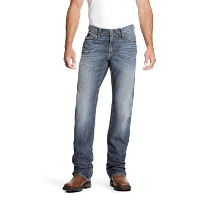 Image showing 0 th Ariat Relaxed Fit Low-Rise Flame-Resistant M4 Stretch DuraLight Boundary Bootcut Jeans