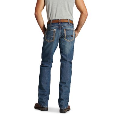 Image showing 1 th Ariat Men's Relaxed Fit Low-Rise Flame-Resistant M4 Bootcut Jeans, Clay