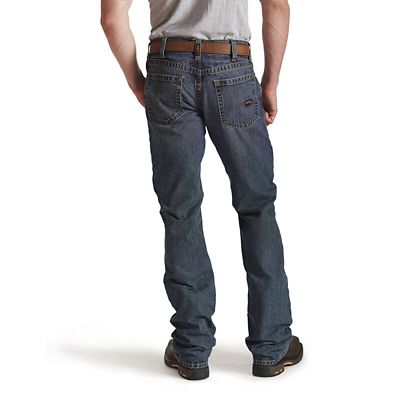 Image showing 1 th Ariat Men's Slim Fit Low-Rise Flame-Resistant M5 Straight Leg Jeans