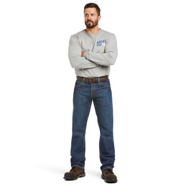 Image showing  Men's Straight Fit Low-Rise Flame-Resistant M5 Basic Straight Leg Jeans