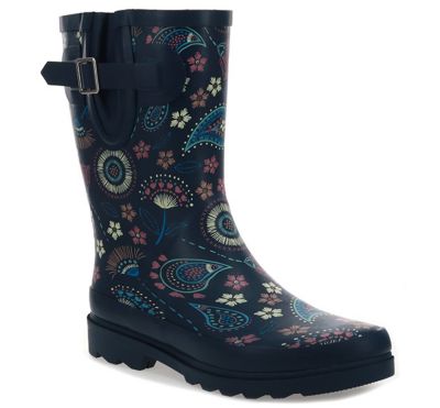 paisley rain boots