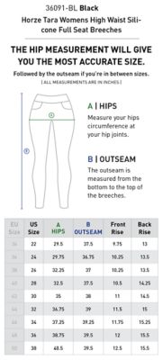 Image showing 3 th Horze Women's Tara High-Waisted Full-Seat Breeches