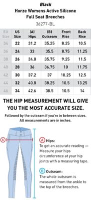 Image showing 3 th Horze Women's Active Full-Seat Breeches, Silicone Grip