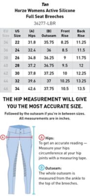 Image showing 3 th Horze Women's Active Full-Seat Breeches, Silicone Grip