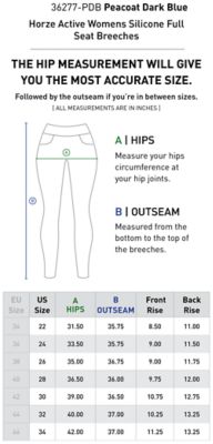 Image showing 9 th Horze Women's Active Full-Seat Breeches, Silicone Grip