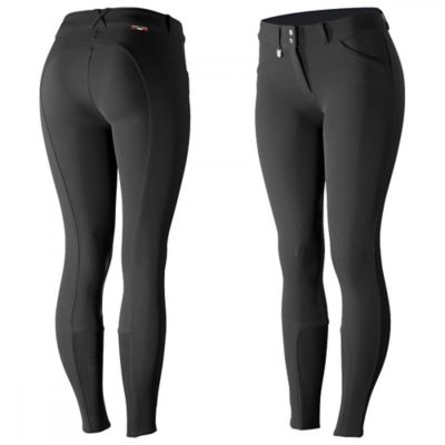 Horze Women's Grand Prix Knee-Patch Breeches, Silicone Grip, 36272
