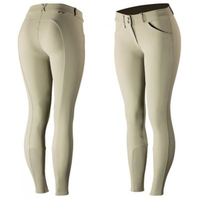 Horze Women's Grand Prix Knee-Patch Breeches, Silicone Grip, 36272