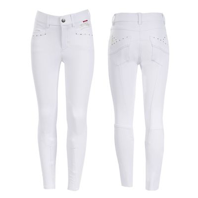 B-Vertigo Girls' Olivia Silicone Grip Full-Seat Breeches