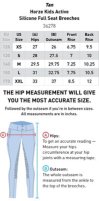 Image showing  Unisex Kids' Active Full-Seat Breeches, Silicone Grip