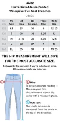 Image showing  Unisex Kids' Adeline Bootcut Breeches, Silicone Grip