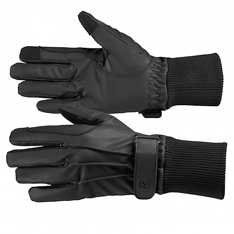 Horze Unisex Polyurethane Fleece-Lined Riding Gloves