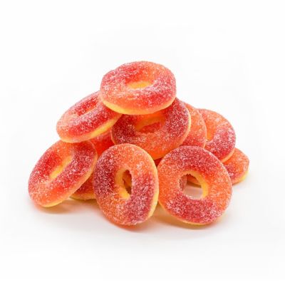 Image showing  Peach Rings Candy, 9 oz.