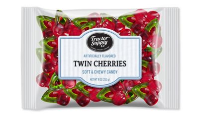 Tractor Supply Twin Cherries Candy, 9 oz. Bag