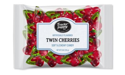 Tractor Supply Twin Cherries Candy, 9 oz.