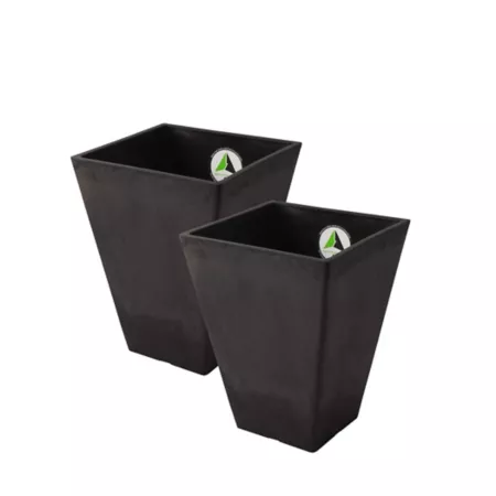 Algreen Stone Valencia 2 square planters pack of 2. Planters