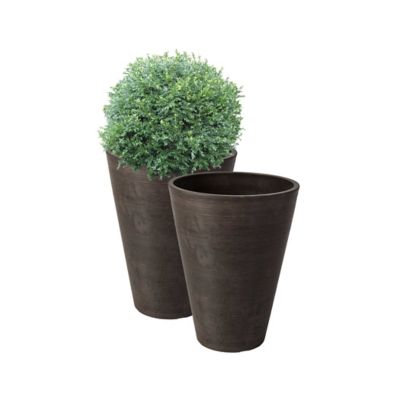 Image showing  Stone Valencia 2 Round Planters