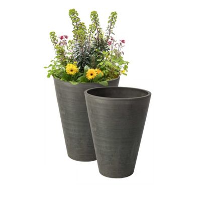 Image showing  Stone Valencia 2 Round Planters