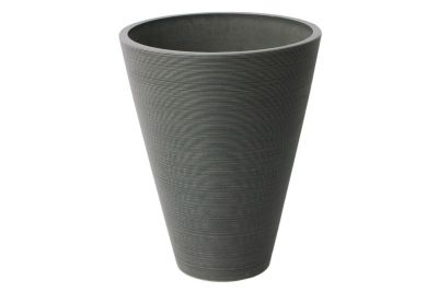 Algreen Stone Valencia Round Ribbed Planters, 2 pk.