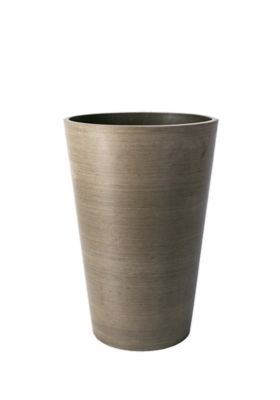 Algreen Stone Valencia Round Planter with Elevated Plant Shelf