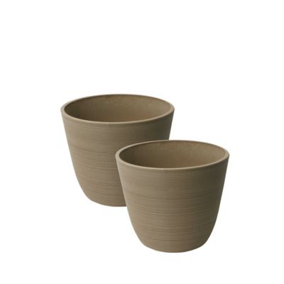 Image showing  Stone Valencia 2 Ribbed Curve Planters