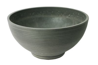 Image showing  Stone Valencia Ribbed Bowl Planter