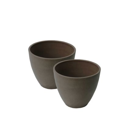 Algreen Stone Valencia 2 Curve Planters, 2 pk.